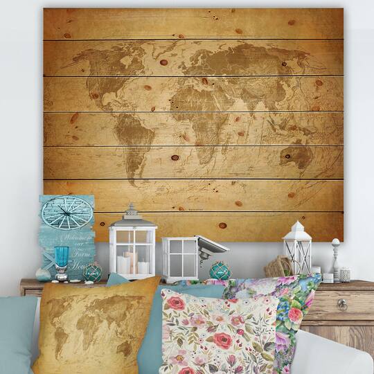Designart - Ancient Map of The World X